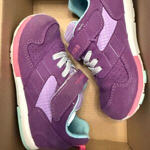 Tsukihoshi Purple Kids Sneakers with Velcro